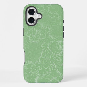 Coque iPhone 16 Plus Flux de contour Matcha