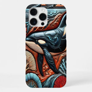 Coque iPhone 16 Pro Max Flux océanique : Majestic Whales Gliding