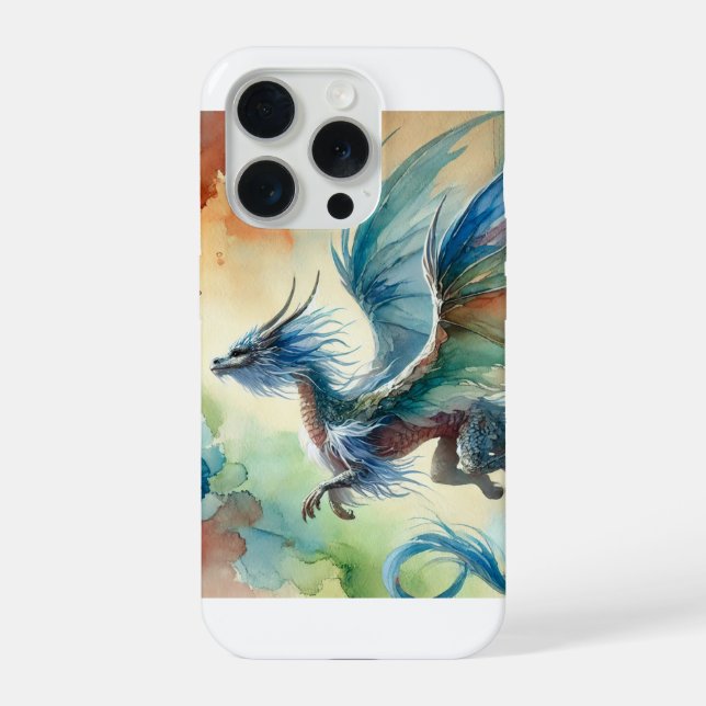 Coque iPhone Flying Dragon 240624AREF111 - Watercolor (Verso)