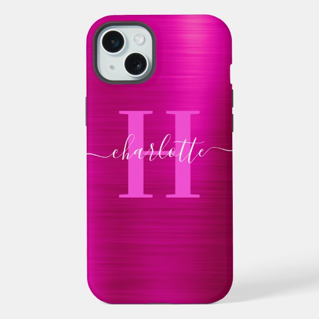 Coque iPhone Folie à Chaud Signature Monogramme (Verso)