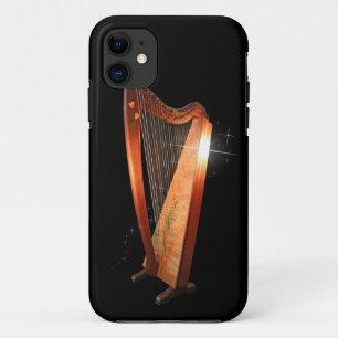 Coque iphone folklorique d'harpe