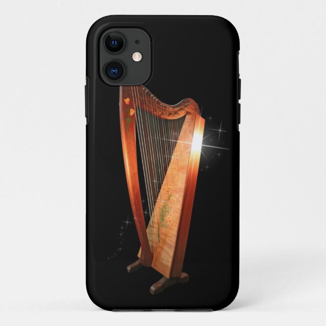 Coque iphone folklorique d'harpe (Dos)