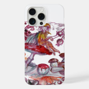 Coque iPhone 15 Pro Max FOLLET MAGIQUE DE CHAMPIGNONS Fantaisie florale ro