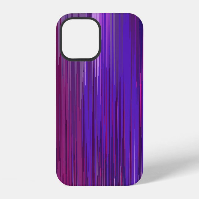 Coque iPhone Fond abstrait avec une fine ligne verticale violet (Verso)