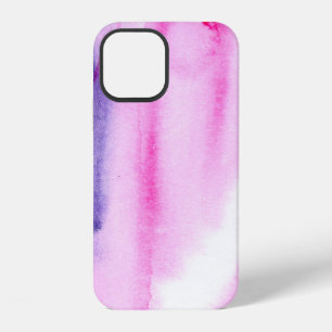 Coque iPhone 12 fond abstrait fait main avec aquarelle artistique