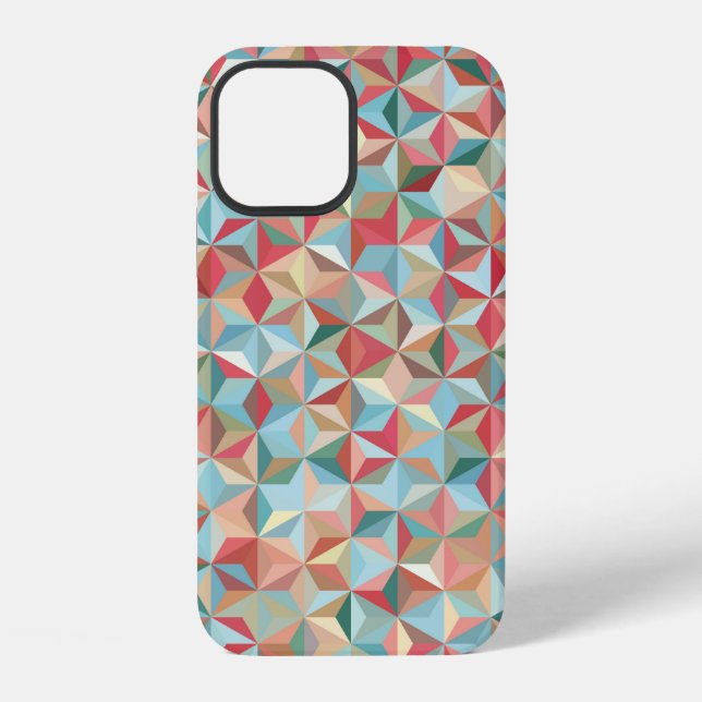 Coque iPhone Fond abstrait sans couture composé de pastel  (Verso)