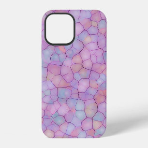 Coque iPhone 12 Fond abstrait sans couture de taches colorées ress