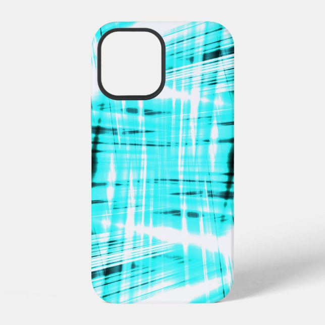 Coque iPhone Fond bleu dynamique rayé Case-Mate iPhone  (Verso)