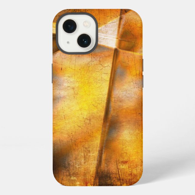 Coque iPhone fond coloré abstrait d'art (Verso)