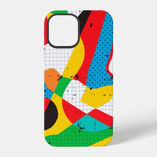 Coque iPhone fond d'art pop (Verso)