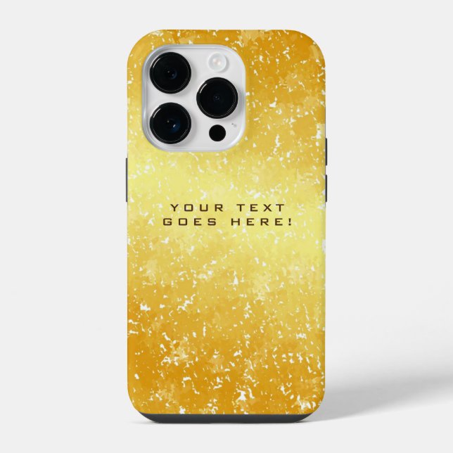Coque iPhone Fond de couleur or uni spécial (Verso)