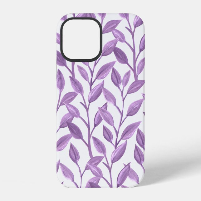 Coque iPhone Fond de feuilles de papier numérique (Verso)