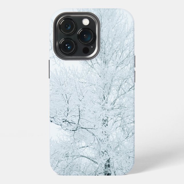 Coque iPhone Fond de la nature en hiver (Dos)