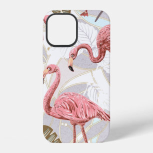 Coque iPhone 12 Fond de motif floral vintage transparent avec fl
