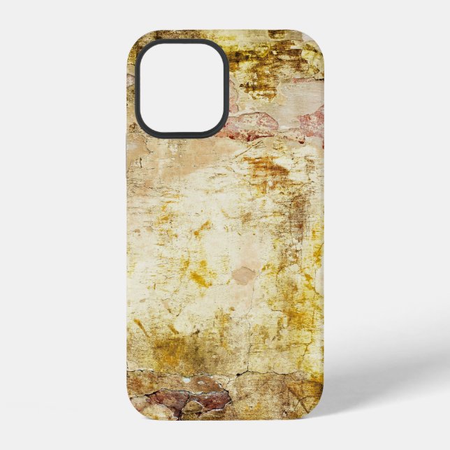 Coque iPhone Fond de mur endommagé abstrait, vieilli, architect (Verso)