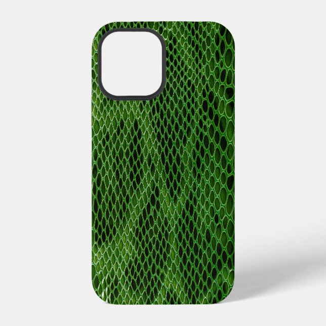 Coque iPhone Fond de peau de serpent exotique (Verso)