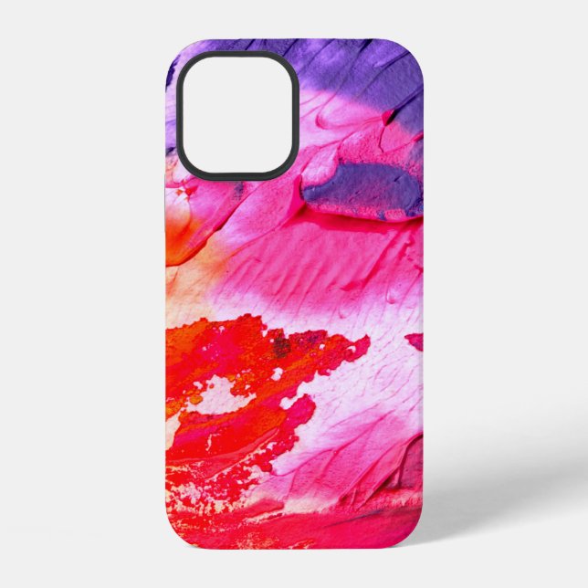 Coque iPhone Fond de peinture coloré (Verso)