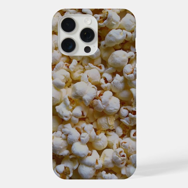 Coque iPhone Fond de pop-corn de minuit prêt à personnaliser (Verso)