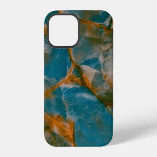 Coque iPhone 12 fond de texture de marbre, marbre de brèche nature