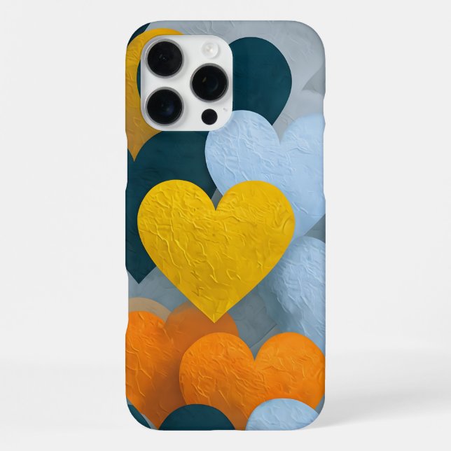 Coque iPhone Fond d'écran cœur pour iPhone 16 Pro Max (Verso)