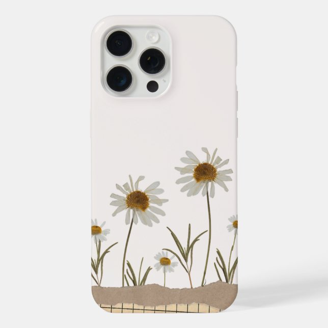Coque iPhone Fond d'écran de téléphone à fleurs naturelles (Verso)