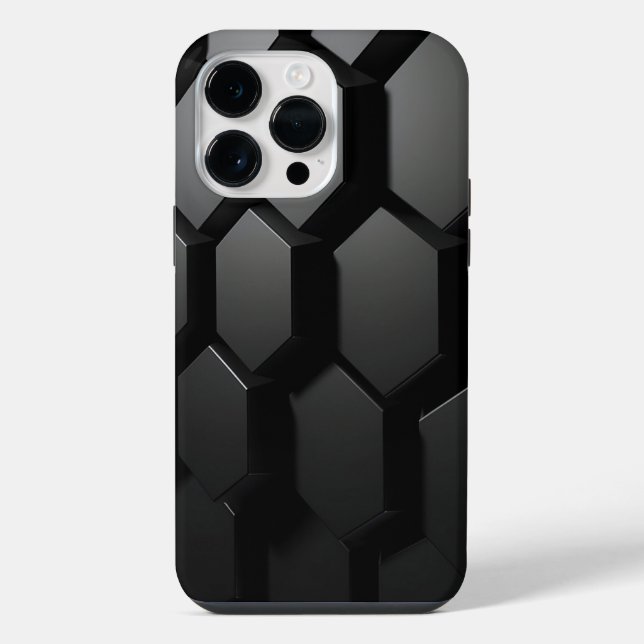 Coque iPhone Fond d'écran Hexagone (Verso)