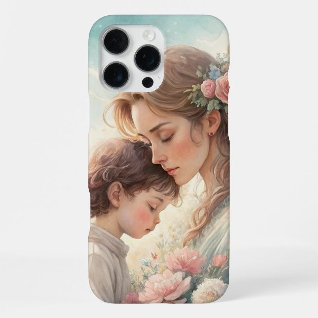 Coque iPhone Fond d'écran iPhone aquarelle romantique – Un cade (Verso)