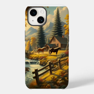 Coque Pour iPhone 14 Fond d'écran Vintage Retro 1940