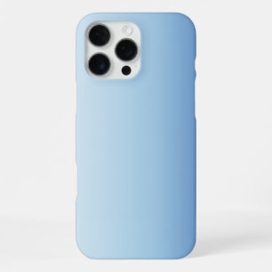 Coque iPhone 16 Pro Max Fond dégradé bleu minimal