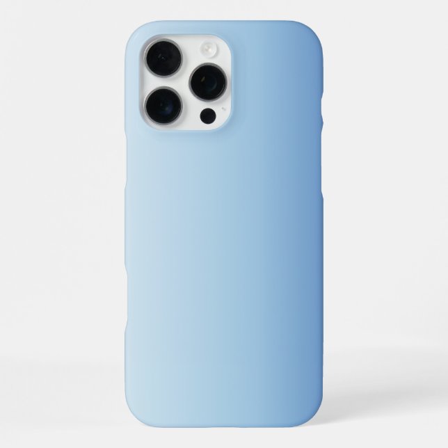 Coque iPhone Fond dégradé bleu minimal (Verso)