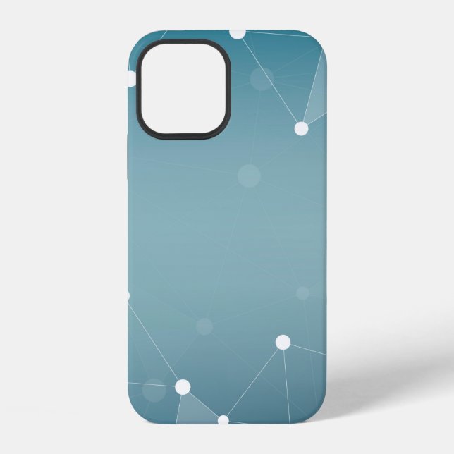 Coque iPhone Fond ligne abstraite (Verso)