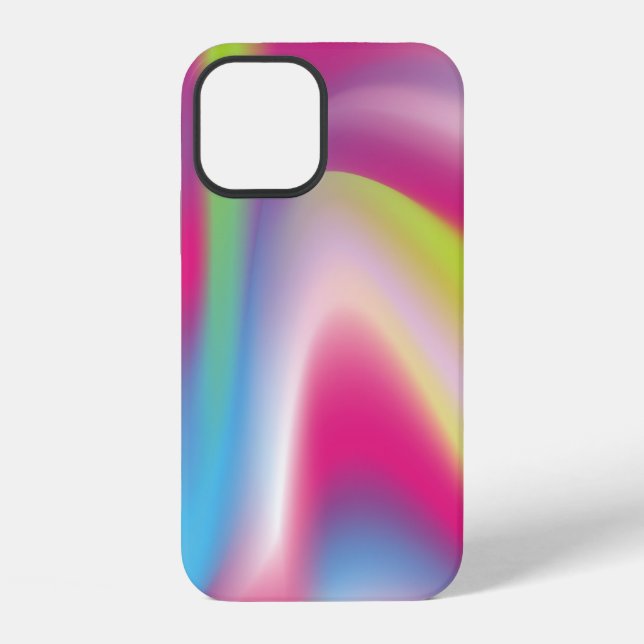 Coque iPhone Fond multicolore dégradéabstrait, art, bac (Verso)