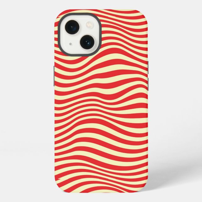 Coque iPhone Fond rayé (Verso)