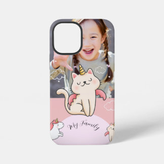Coque iPhone 12 Mini Fond rose et fille douce