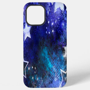 Coque iPhone 12 Pro Max Fond spatial avec étoiles