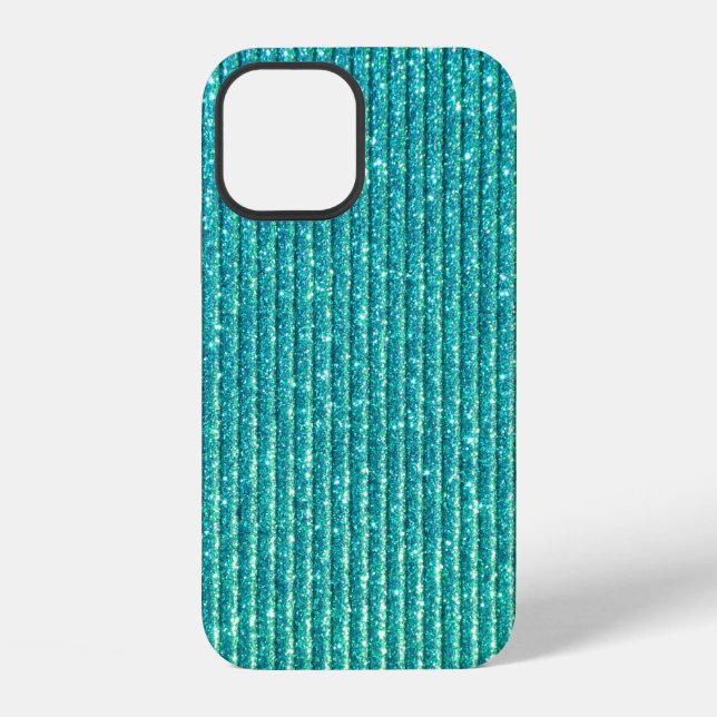 Coque iPhone Fond Turquoise (Verso)