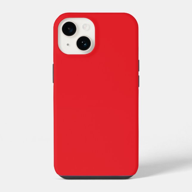 Coque iPhone Fond uni rouge solide (Verso)