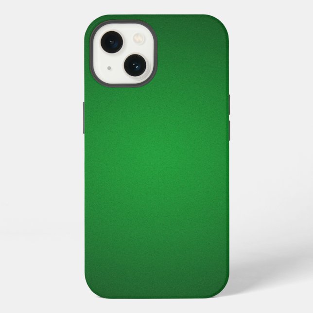 Coque iPhone Fond vignetté vert-noir granuleux cool (Verso)