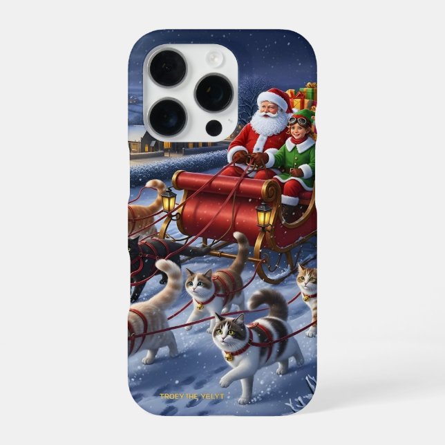 Coque iPhone Fonds d'écran de Noël pour téléphone - Hiver Cozy (Verso)