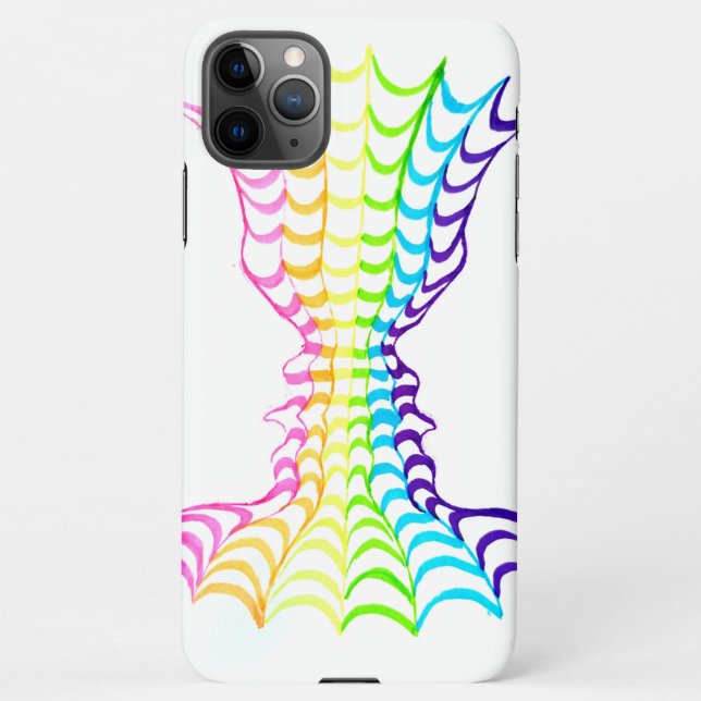 Coque iPhone Fontaine d'amour arc-en-ciel (Dos)