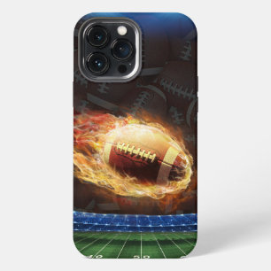 Etui iPhone 13 Pro Max Football en flammes
