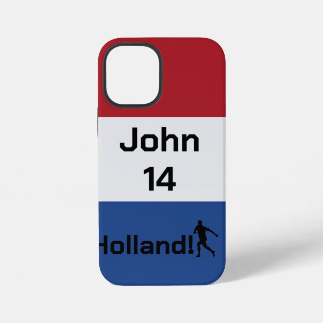 Coque iPhone Football néerlandais, personnalisable (Verso)