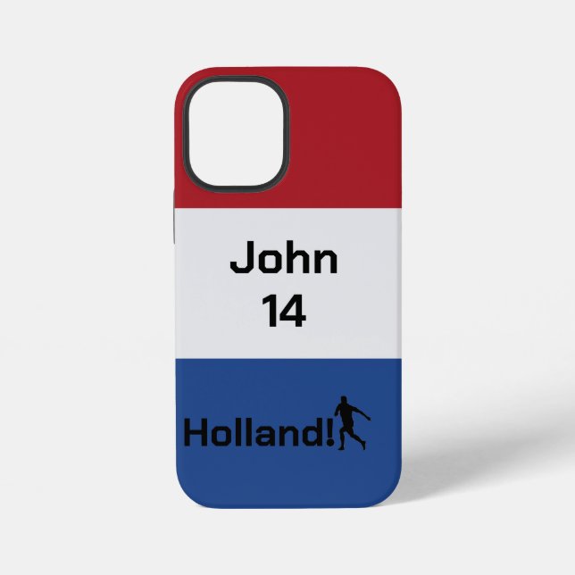 Coque iPhone Football néerlandais, personnalisable (Verso)
