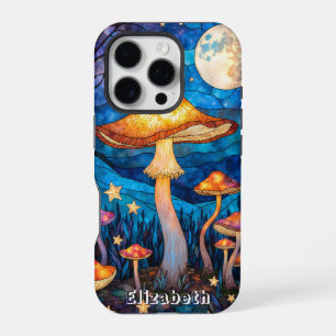 Coque iPhone 16 Pro Forêt au clair de lune de la Cortinaire mortelle