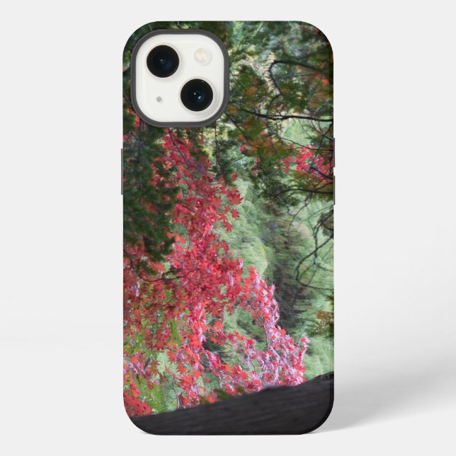 Coque iPhone Forêt d'automne (Verso)