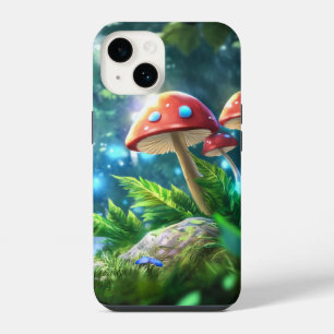 Coque Pour iPhone 14 Forêt de Champignons