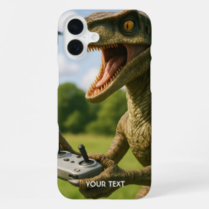 Coque iPhone 16 Plus Forêt de drones de Dinosaures mignons Imaginaires