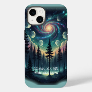 Coque Pour iPhone 14 Forêt de la Galaxie de Solitude Cosmique • Phases
