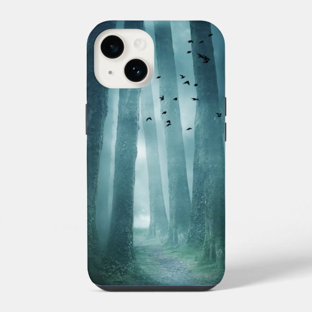 Coque iPhone Forêt éffrayante (Verso)