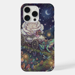 Coque iPhone 15 Pro Max Forêt féerique de minuit de fantasy sombre et fant